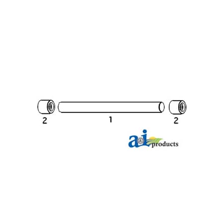 A & I Products Shaft, Load Control (Ref. 1) 20" x1.5" x1.5" A-R52185